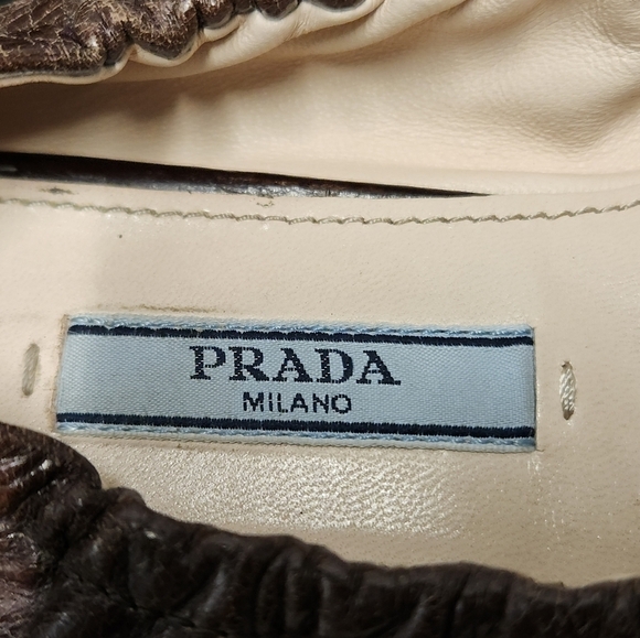 Prada Scrunch Ballet Flats SIZE EU 36.5 - Picture 6 of 12